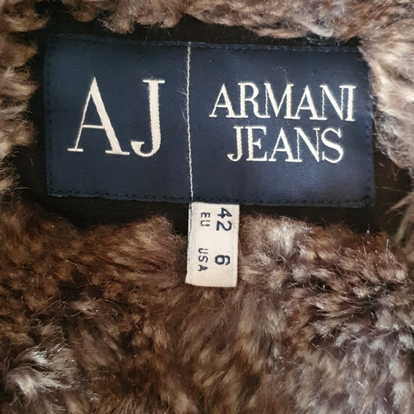 Armani Jeans Jacket with fur - Picture 5 of 7